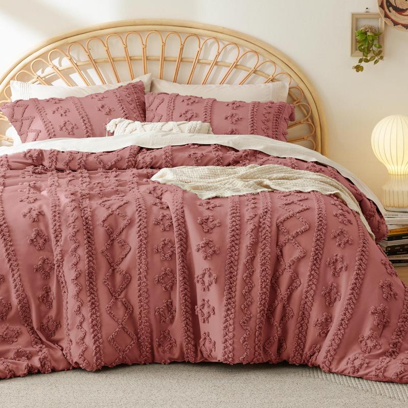 Tufted Boho Comforter Set – Soft, Chic & All-Season Comfort