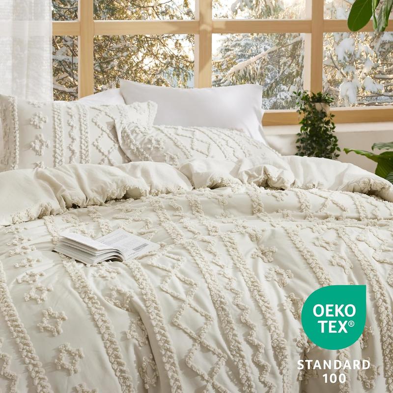 Tufted Boho Comforter Set – Soft, Chic & All-Season Comfort