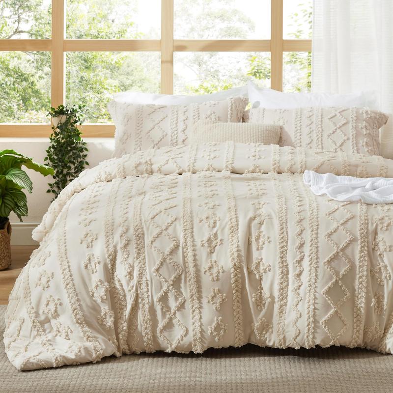 Tufted Boho Comforter Set – Soft, Chic & All-Season Comfort