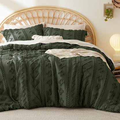 Tufted Boho Comforter Set – Soft, Chic & All-Season Comfort