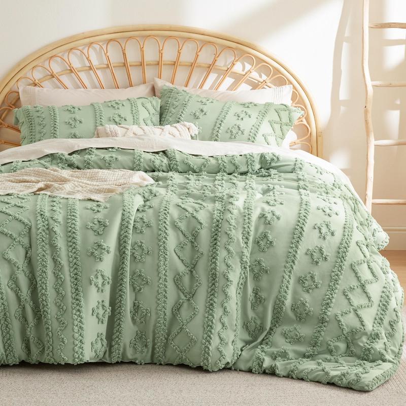 Tufted Boho Comforter Set – Soft, Chic & All-Season Comfort