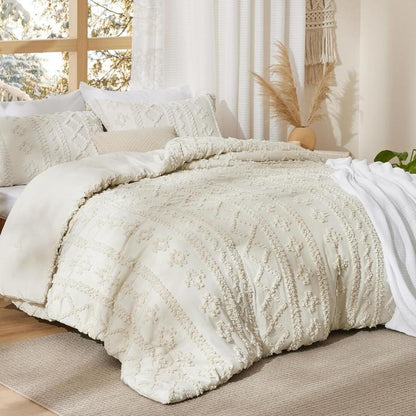 Tufted Boho Comforter Set – Soft, Chic & All-Season Comfort
