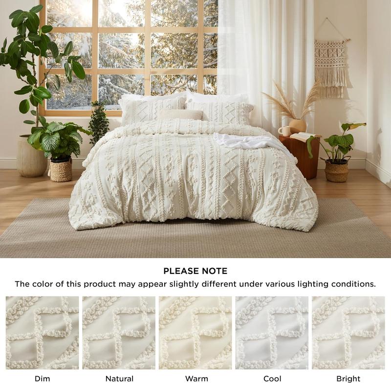 Tufted Boho Comforter Set – Soft, Chic & All-Season Comfort